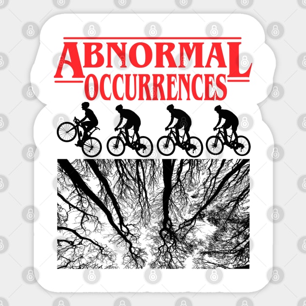 Abnormal Occurrences Parody (off brand) Halloween Shirt Sticker by blueversion